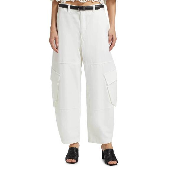 NEW FRAME bubble cargo pants in white - Picture 1 of 5